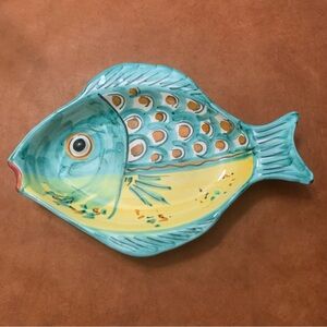 Positano Italy Fish Plate Platter Hand Painted
Ceramic